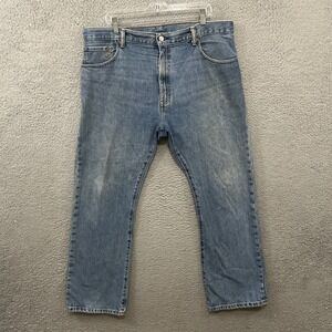 Levis Jeans Mens 38x30 Blue Denim 517 Bootcut Light Wash American Western Adult